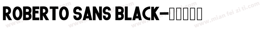 Roberto Sans Black字体转换